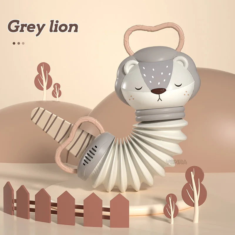Dierlijke Accordion Rammelaar – Sensorisch Speelplezier voor Baby's