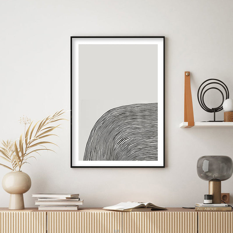 Boho Regenboog Canvas - Bohémien Abstracte Wandkunst