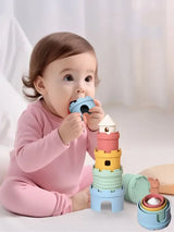 Kleurrijke Creatie Stapeltoren – Voor Eindeloos Bouwplezier