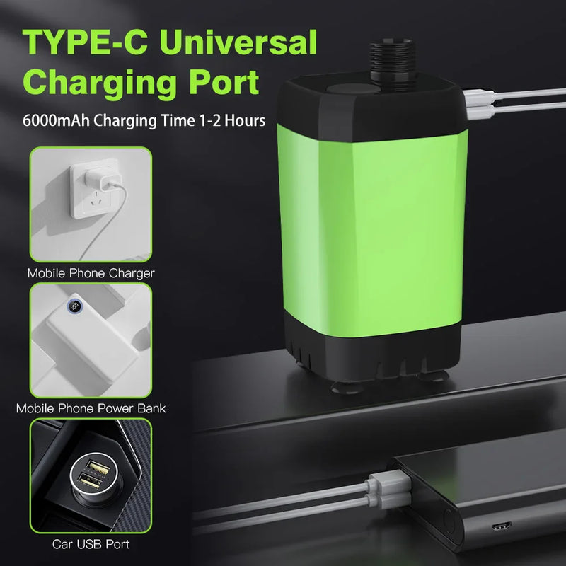 Mobiele Campingdouche Kit – Met Digitale Display en Instelbare Waterstroom voor Avonturiers