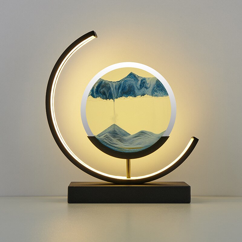 3D Zandschaal Tafellamp - Abyss