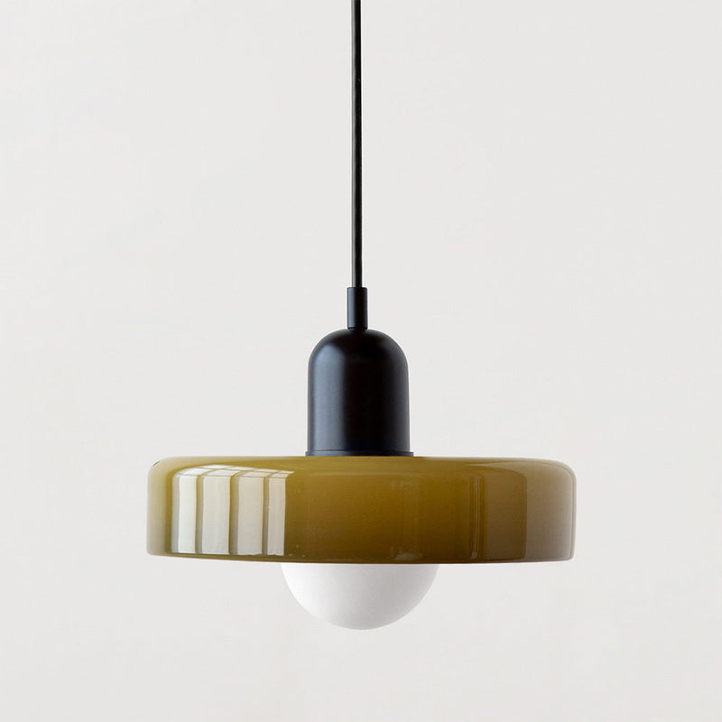 ColorLoop Pendant – Kunstzinnige Bauhaus Hanglamp met Warm Licht