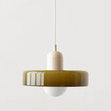 ColorLoop Pendant – Kunstzinnige Bauhaus Hanglamp met Warm Licht