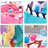 Baby Speelmat met Fitness Frame – Educatief & Zacht Canvas – CE-Gecertificeerd – Activiteitenmat voor Pasgeborenen & Peuters