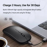 ClickPro Draadloze Gaming Muis Oplaadbaar Ergonomisch Stil Design | Gaming Muis | Draadloze Muis voor Laptop, PC, iPad & Tablets