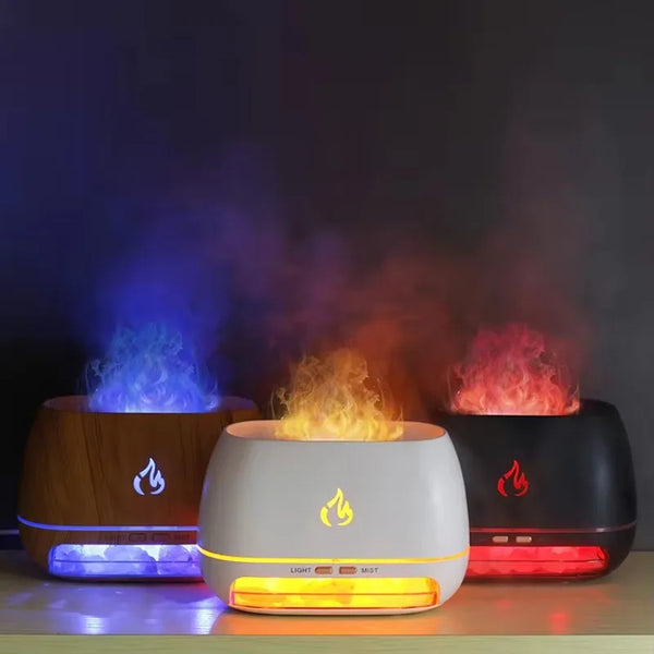 AuraGlow Himalaya Zout Diffuser - Oplaadbaar met Kleurwisselmodi - Draadloos Gebruik met Kalmerende Zoutgloed