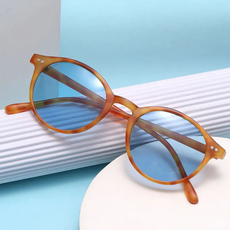 Retro Ronde Gepolariseerde Zonnebril - SunnyStyle Zomer 2025