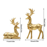 Geometrische Hert Sculpturen - Modern en Elegant