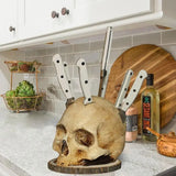 BladeSkull - Unieke Schedel Houder voor Keukenmessen