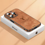 Luxe Hirschleder iPhone Hoes - Veltro