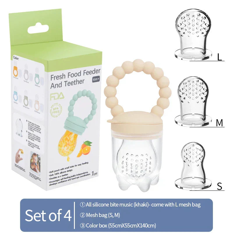 Fruit-fopspeen voor baby's – Veilig kauwen & zelfstandig leren eten (1+1 GRATIS actie)