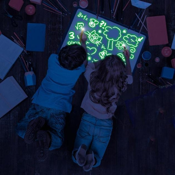 Lichttafel om te tekenen zonder kleur voor kinderen – Herbruikbaar & magisch