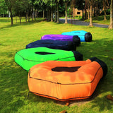 Opblaasbare Lounger Bank met Schaduw – Comfortabel en Waterdicht voor Strand en Zwembad