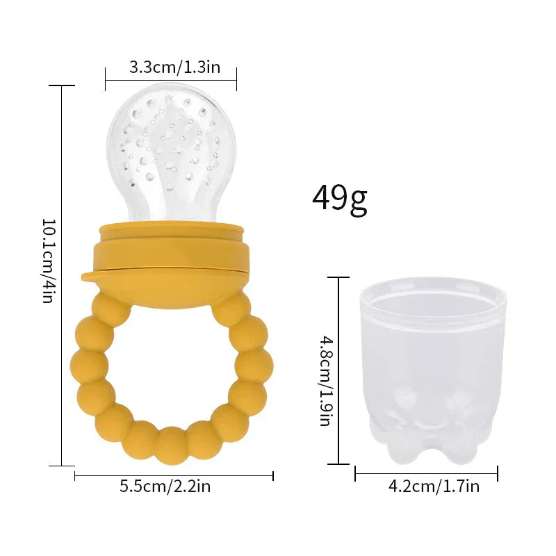 Fruit-fopspeen voor baby's – Veilig kauwen & zelfstandig leren eten (1+1 GRATIS actie)