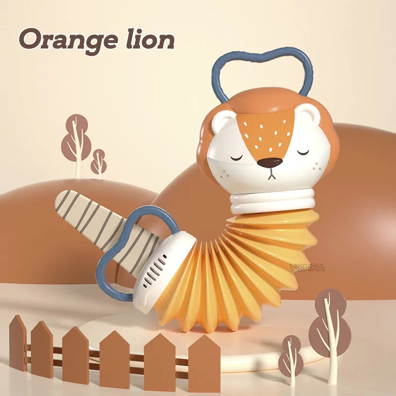 Dierlijke Accordion Rammelaar – Sensorisch Speelplezier voor Baby's