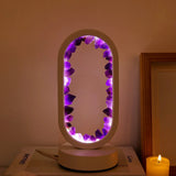 Elegante Amethist Crystal Lamp – Ambient LED Verlichting voor Ontspanning