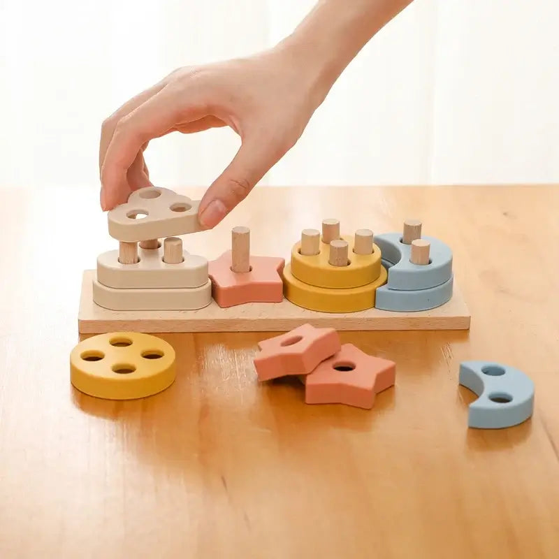 Educatief houten vormen spel – Voor creatieve ontdekkingen