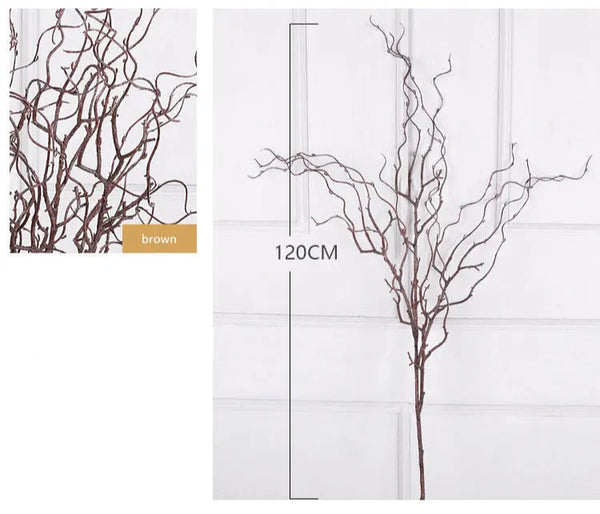 Gedroogde Kunsttak Rattan Bloem | Decoratietak | Sfeervolle Droogbloemen voor Woondecoratie