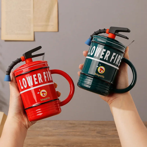 Creatieve Brandblusser Mok - Uniek en Praktisch voor Thuis of op Kantoor