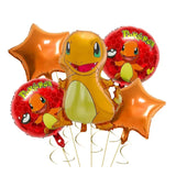 Pikachu en Charmander Aluminium Ballonnen – Feestdecoratie voor Pokémon Fans