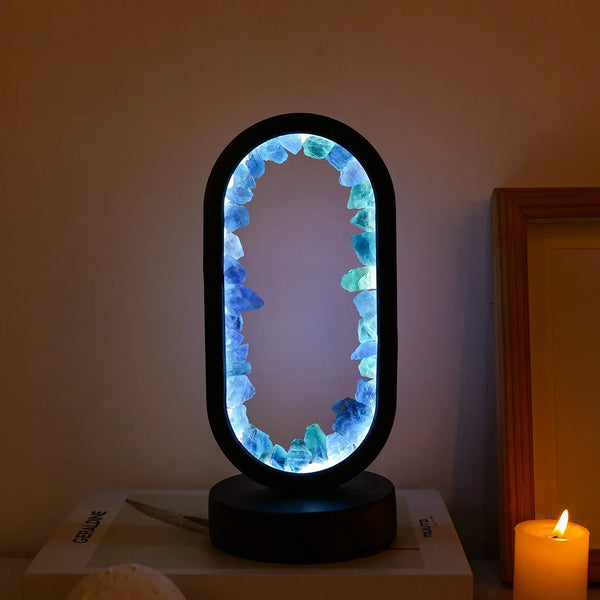 Elegante Amethist Crystal Lamp – Ambient LED Verlichting voor Ontspanning