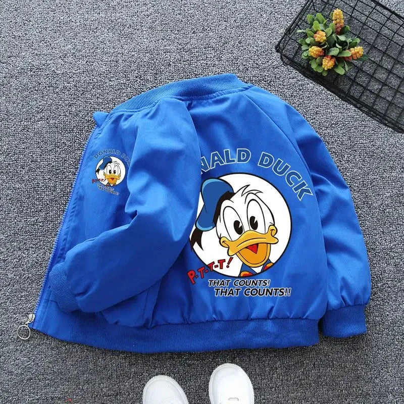 Babyjas met Donald Duck Print – Perfecte Windbreaker voor Lente en Herfst