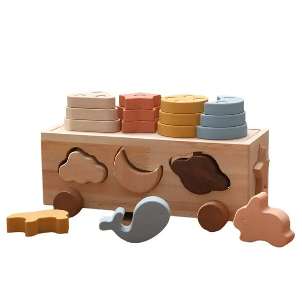 Educatief houten vormen spel – Voor creatieve ontdekkingen
