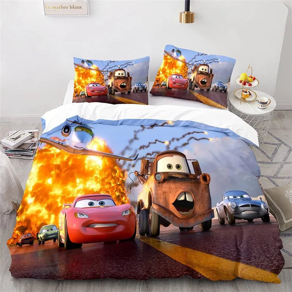 Cars Lightning McQueen Beddengoedset – Leuke en Comfortabele Set voor Kinderen