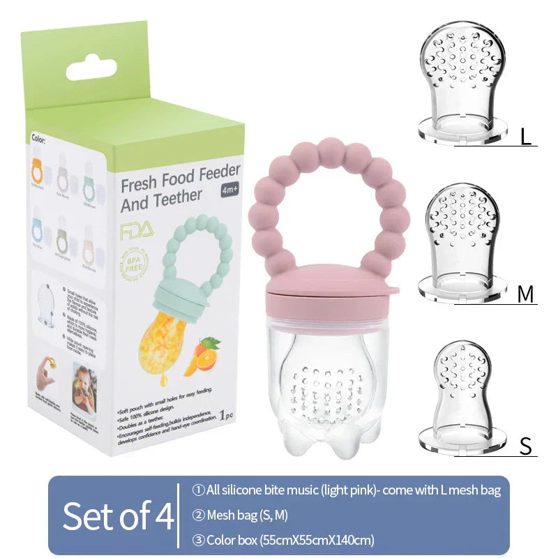 Fruit-fopspeen voor baby's – Veilig kauwen & zelfstandig leren eten (1+1 GRATIS actie)