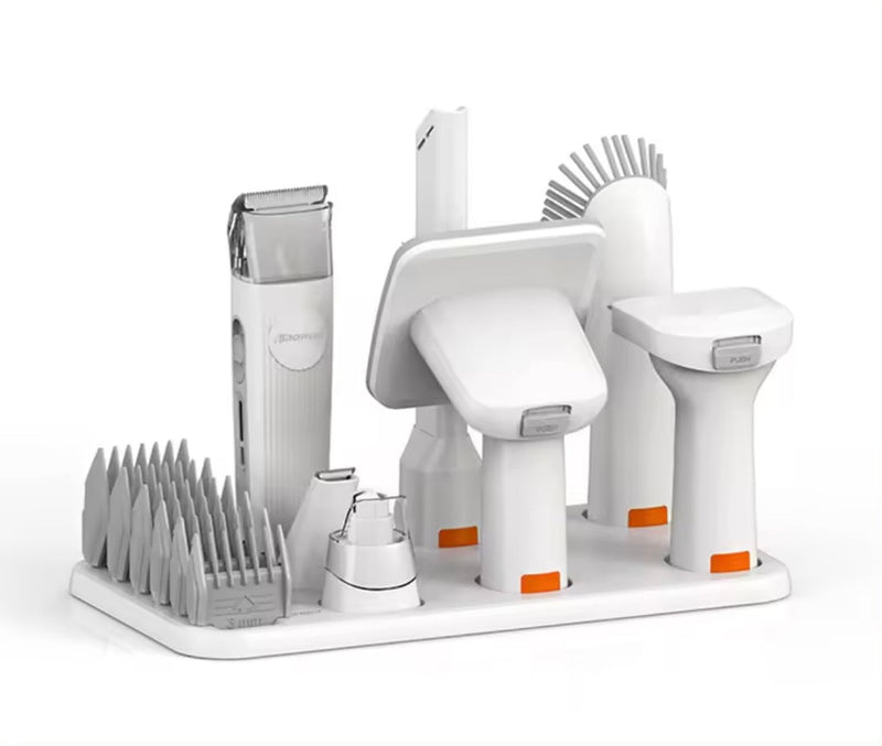 Honden- en kattenharenknipper met ingebouwde stofzuiger - GroomMaster Pro