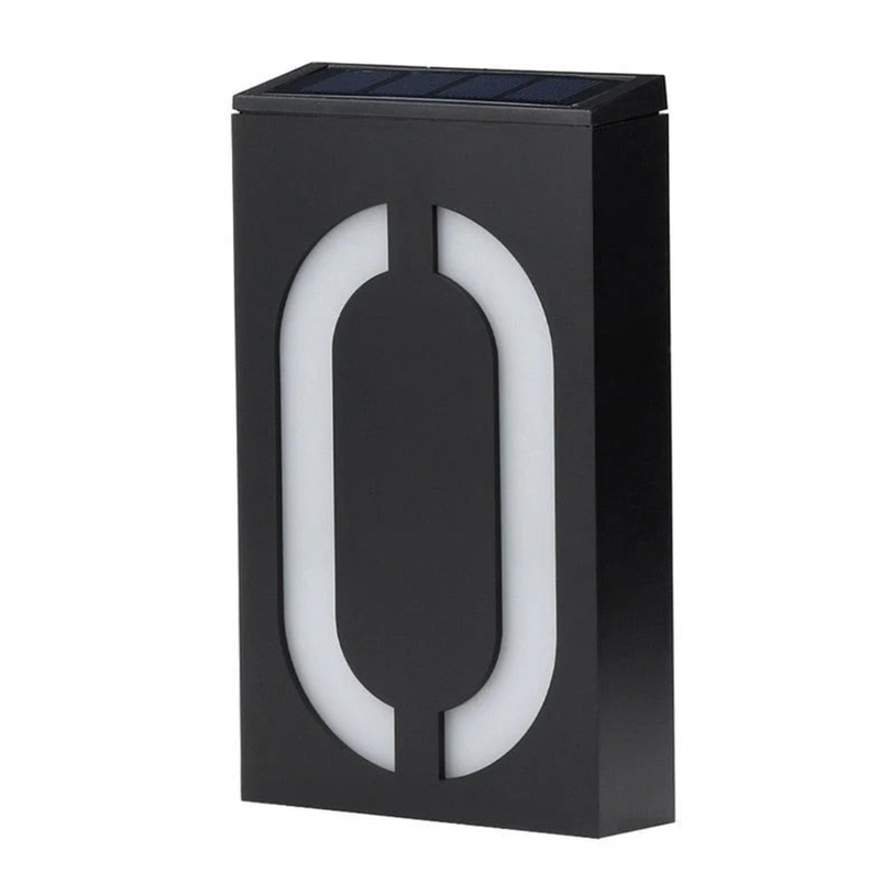 Verlichte Huisnummer met Zonne-energie - SolarSign