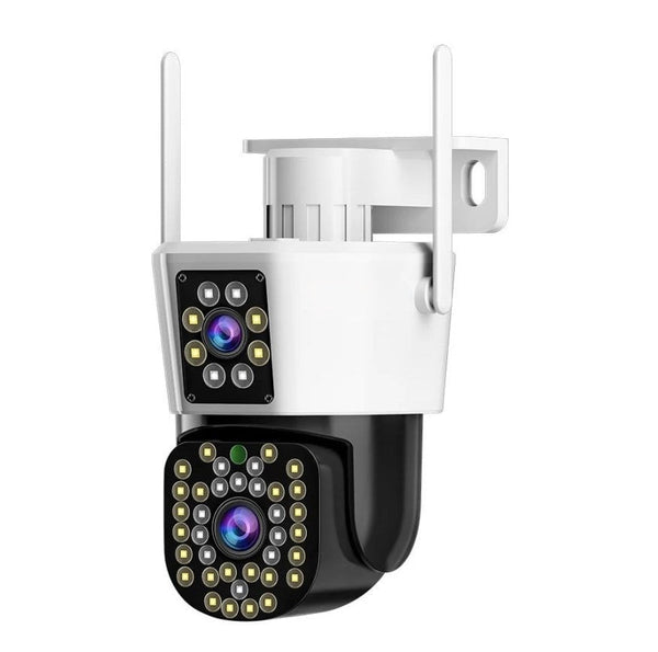 Set van 2 beveiligingscamera's met dubbele lens – DualGuard Max 2-Pack