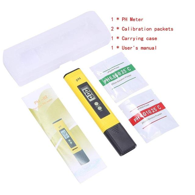 Digitale LCD pH-Meter Nauwkeurigheid 0,01 Aquaria Zwembad pH-Tester voor Water Wijn Urine Automatische Kalibratie
