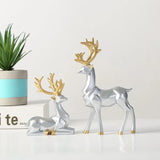 Geometrische Hert Sculpturen - Modern en Elegant