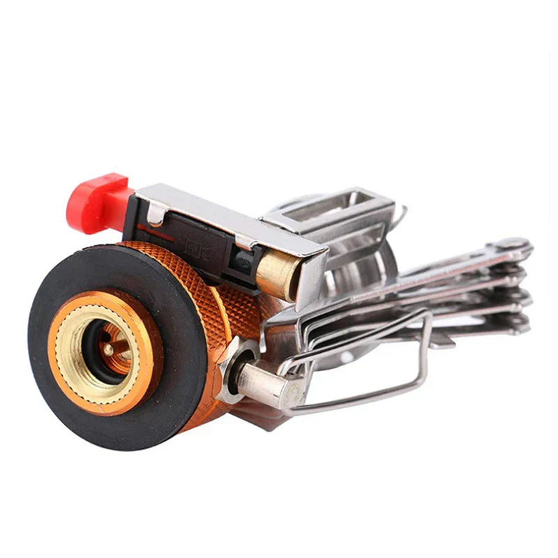 Draagbare Outdoor Camping Gaskoker: Aluminiumlegering Ultra-Lichte Camp Stove voor Picknick Koken - Essentieel Campingaccessoire voor Overlevingsoven