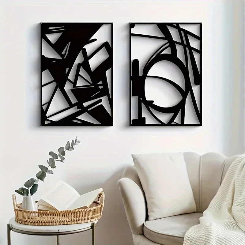 Abstracte Kunst Wanddecoratie – Vierdelige Moderne Set