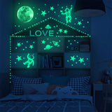 SterrenHimmel Decoratie - Glow-in-the-Dark Wandversiering