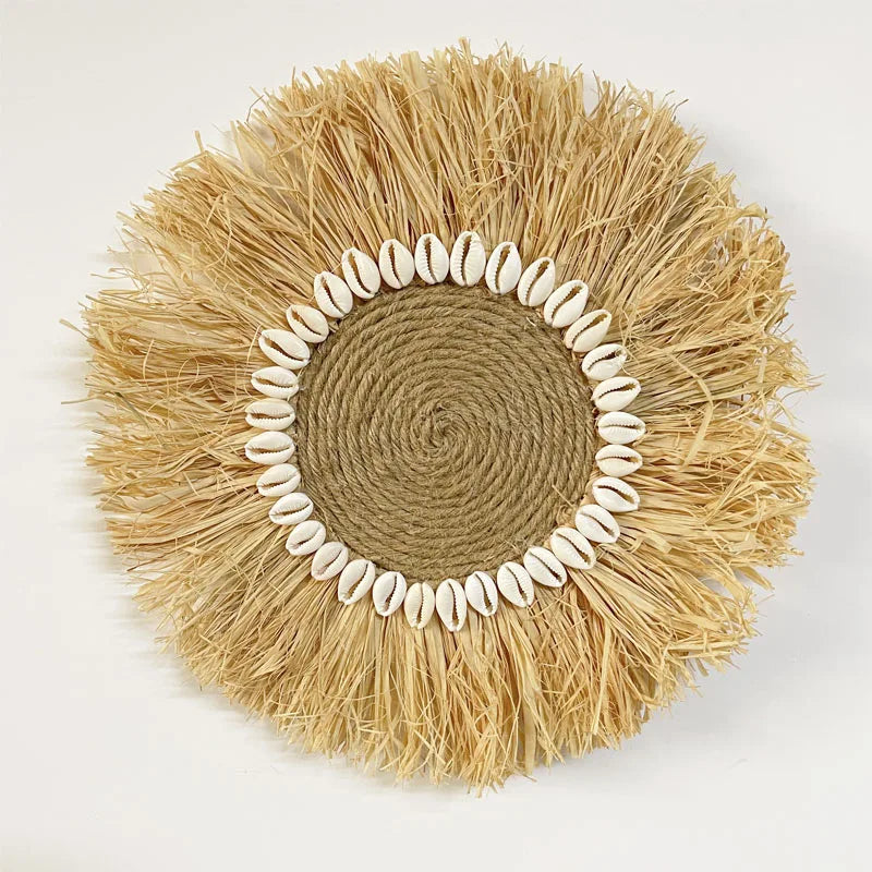 Boho Wanddecoratie Raffia – Authentiek en Sfeervol