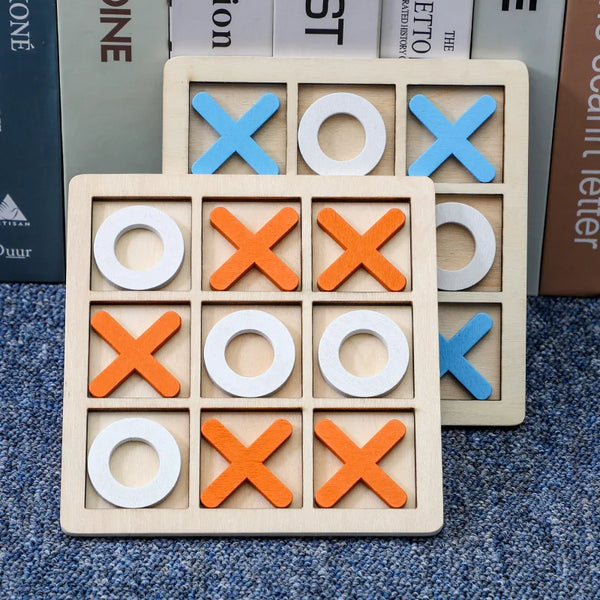 Houten Tic Tac Toe Spel - Plezier & Strategie