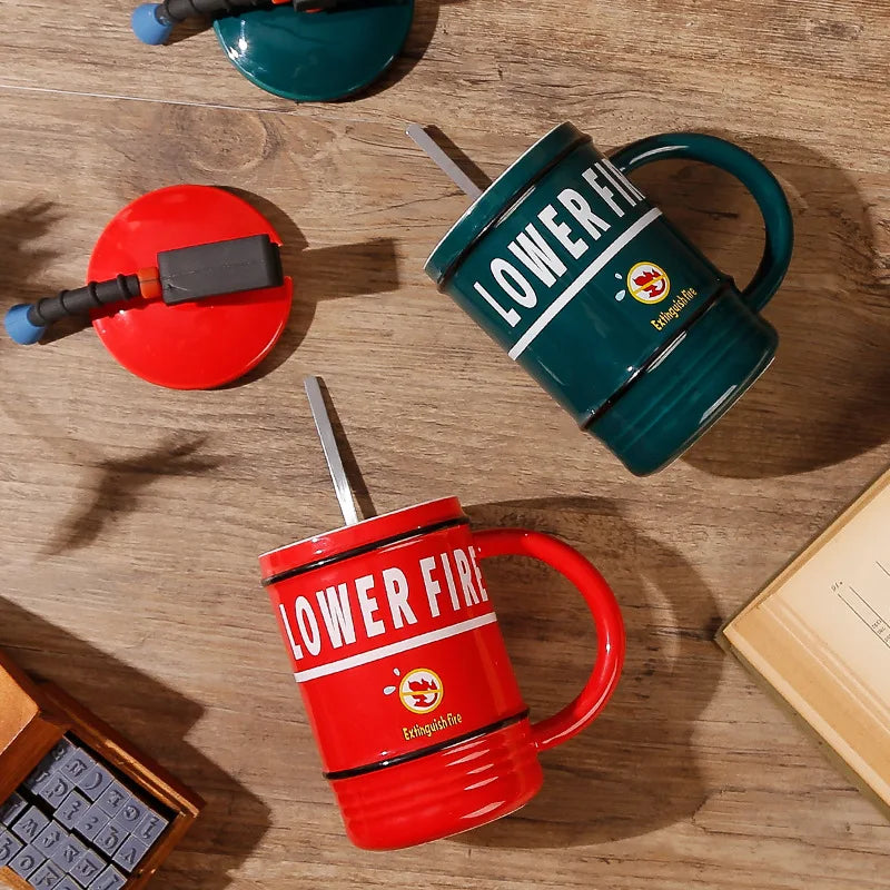 Creatieve Brandblusser Mok - Uniek en Praktisch voor Thuis of op Kantoor