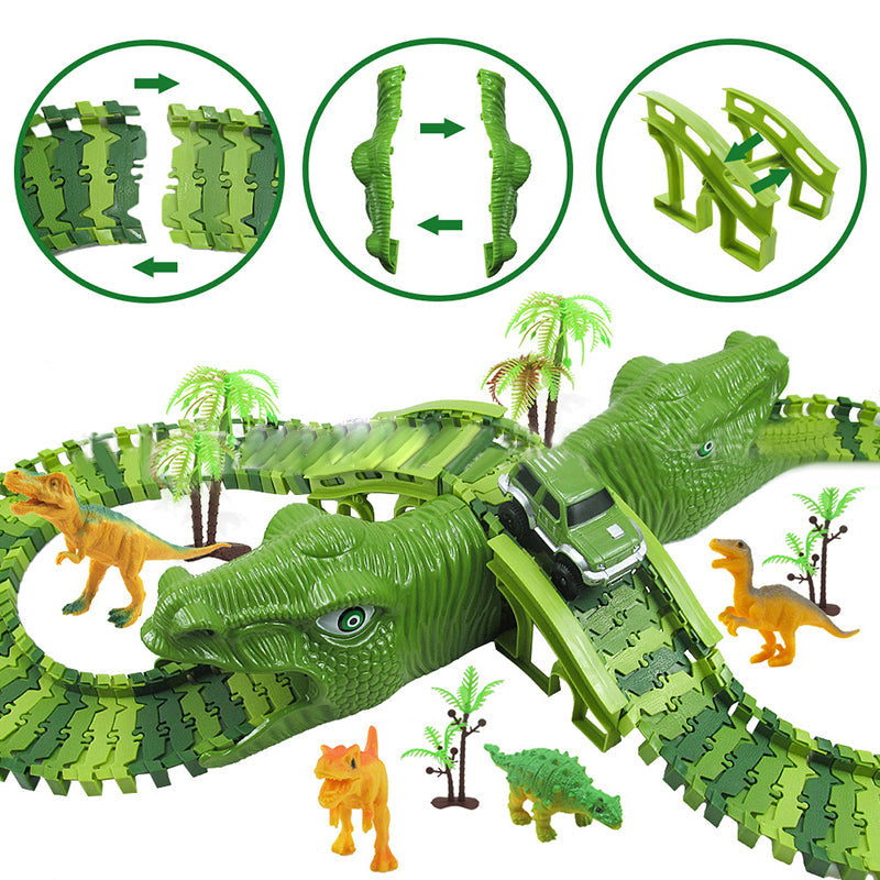 DinoTrack - Dinosaurus Speelgoedset - 360-graden Baan