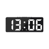 Eenvoudige Led Klok Kleurrijk Lichttemperatuur Kalender Wekker Creatieve Klok