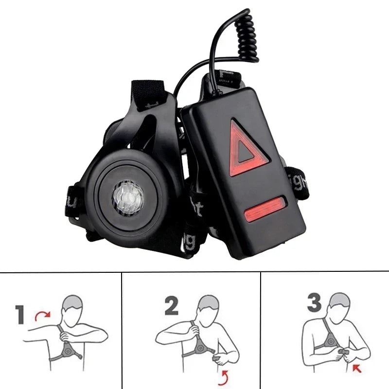 Vastfire Nacht Veiligheidslamp - Verhoogde Zichtbaarheid voor Hardlopers