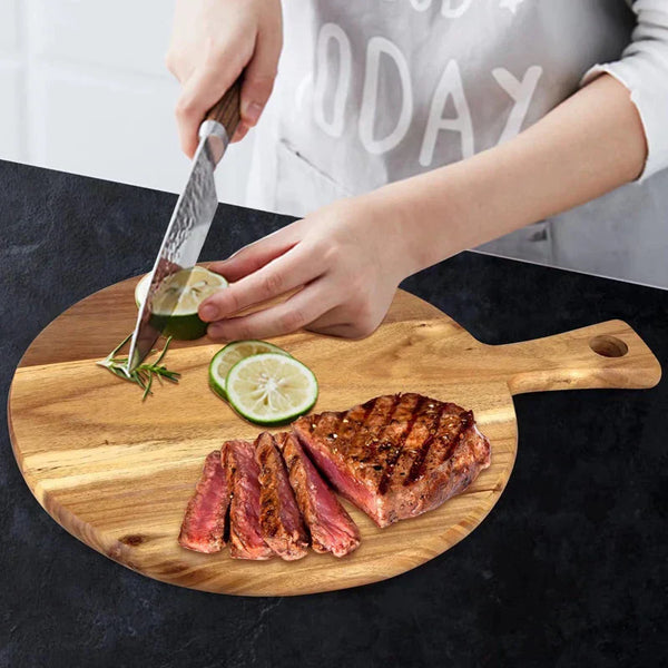 Acacia-Houten Pizzaschop & Serveerplank – WoodStyle