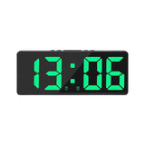 Eenvoudige Led Klok Kleurrijk Lichttemperatuur Kalender Wekker Creatieve Klok
