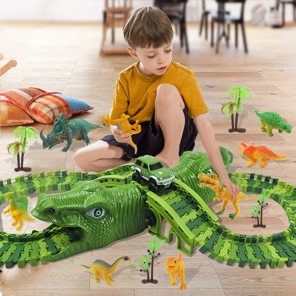 DinoTrack - Dinosaurus Speelgoedset - 360-graden Baan