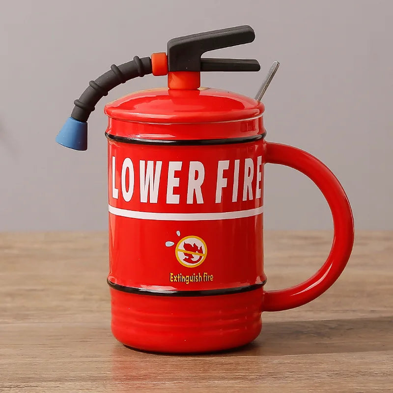 Creatieve Brandblusser Mok - Uniek en Praktisch voor Thuis of op Kantoor