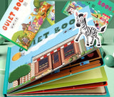 Interactief Peuter Leerboek met Klittenband Oefeningen en Opbergtas