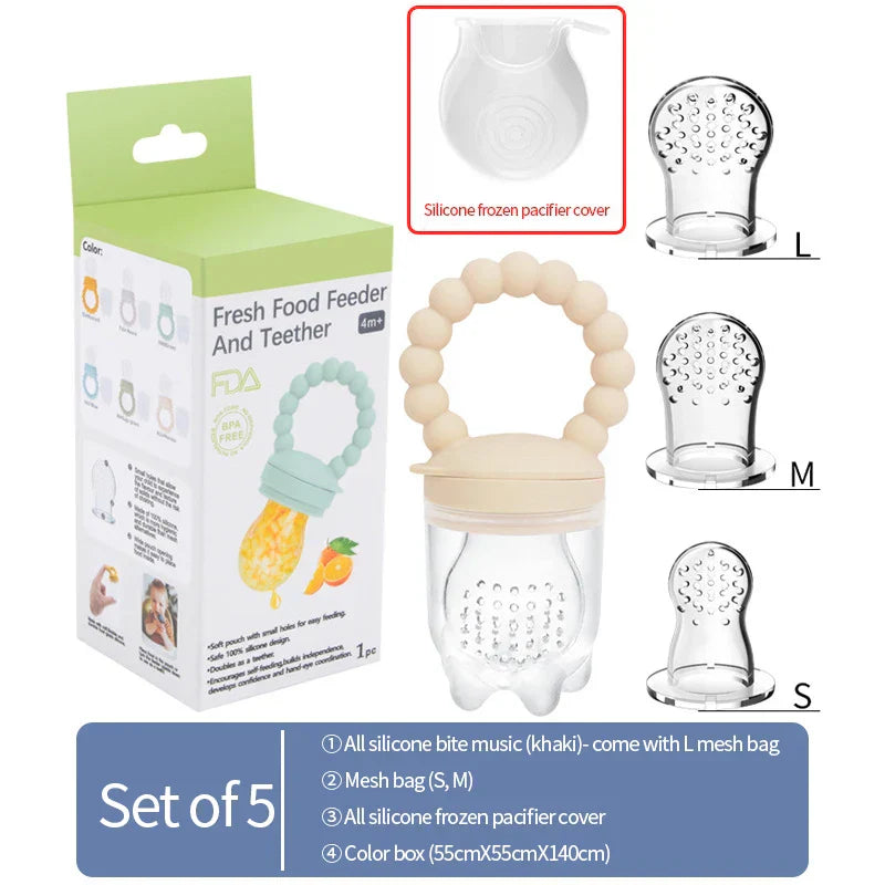 Fruit-fopspeen voor baby's – Veilig kauwen & zelfstandig leren eten (1+1 GRATIS actie)