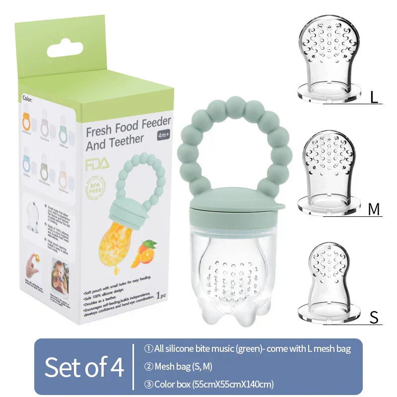 Fruit-fopspeen voor baby's – Veilig kauwen & zelfstandig leren eten (1+1 GRATIS actie)